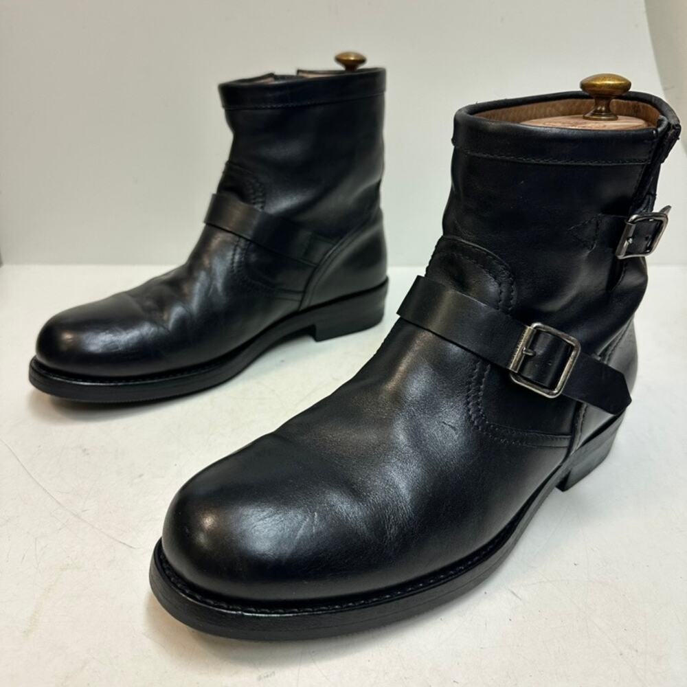 NEW HEELS Ralph Lauren Purple Label Motorcycle Engineer Boots Made in Italy 10 D - Picture 6 of 12